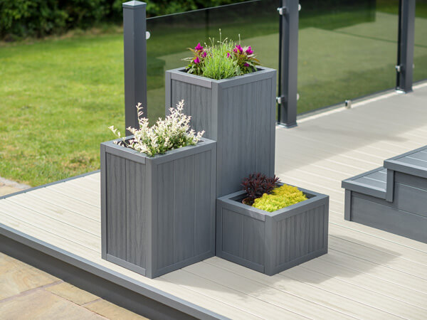 Three UPVC Planters